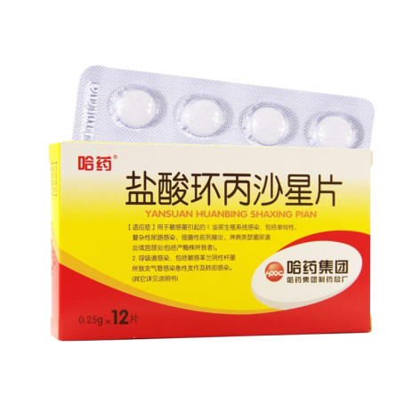 盐酸环丙沙星片(哈药)包装主图 盐酸环丙沙星片(哈药)包装主图