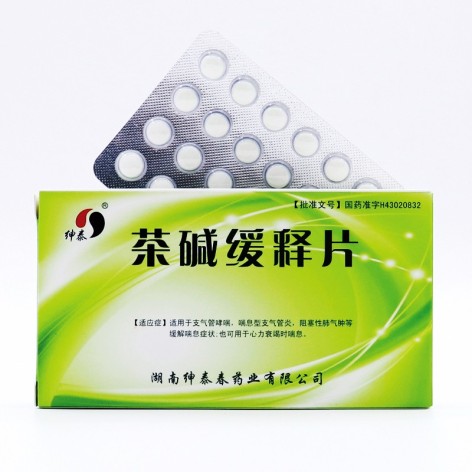 茶碱缓释片(绅泰)包装侧面图2