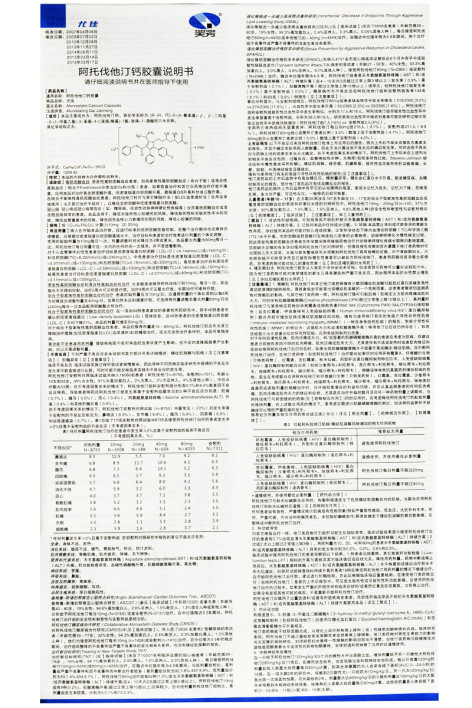 阿托伐他汀钙胶囊(尤佳)包装侧面图3 阿托伐他汀钙胶囊(尤佳)包装侧面图3