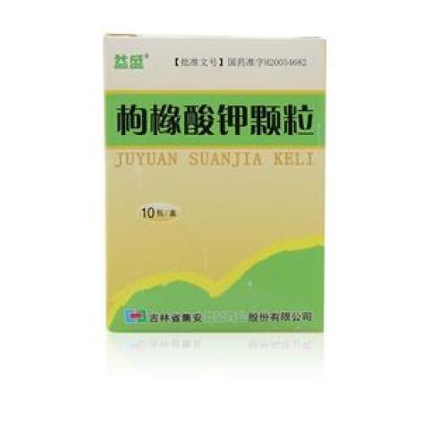 枸橼酸钾颗粒(益盛)包装侧面图2