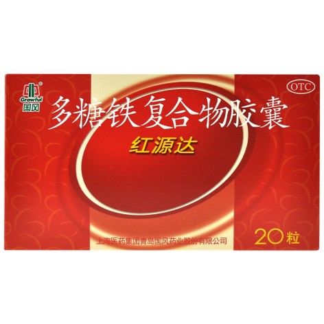 多糖铁复合物胶囊(国风)包装主图