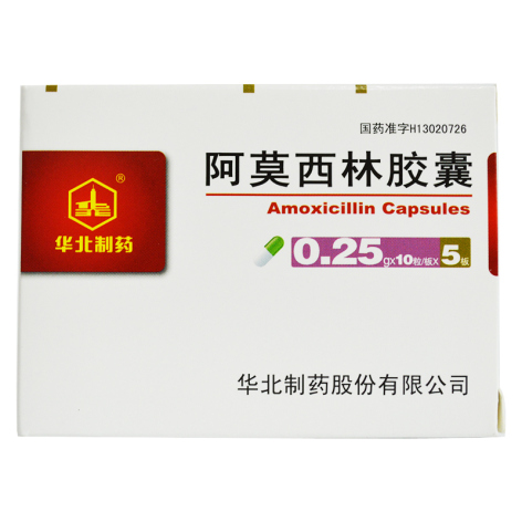 阿莫西林胶囊(华北制药)包装主图