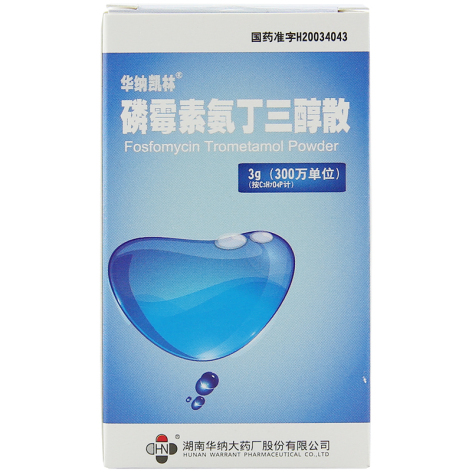 磷霉素氨丁三醇散(华纳)包装主图 磷霉素氨丁三醇散(华纳)包装主图