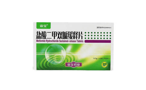 盐酸二甲双胍缓释片(亚宝)主图 盐酸二甲双胍缓释片(亚宝)主图