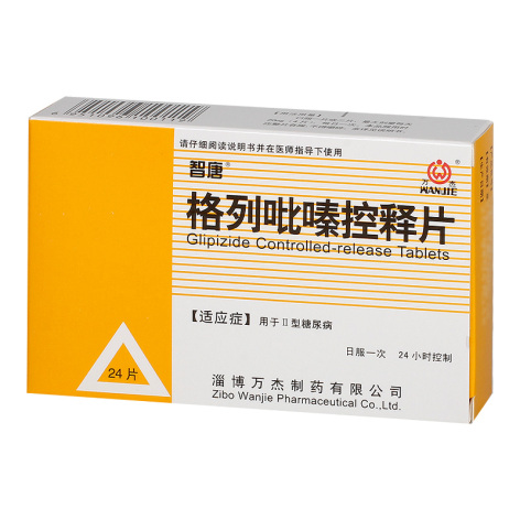 格列吡嗪控释片(智唐)包装侧面图2 格列吡嗪控释片(智唐)包装侧面图2