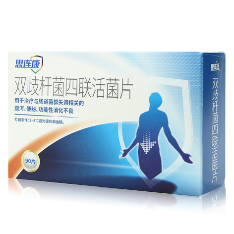 双歧杆菌四联活菌片(思连康)包装主图 双歧杆菌四联活菌片(思连康)包装主图