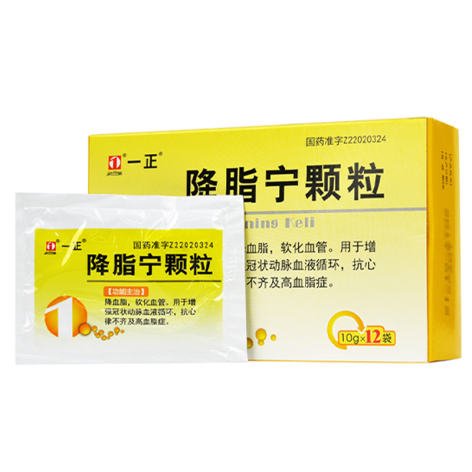 降脂宁颗粒(一正)包装侧面图3 降脂宁颗粒(一正)包装侧面图3