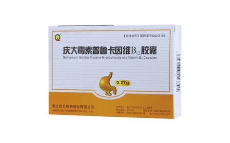 庆大霉素普鲁卡因维B12胶囊(海口奇力)主图