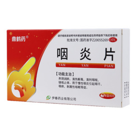 咽炎片(鼎鹤药)包装主图