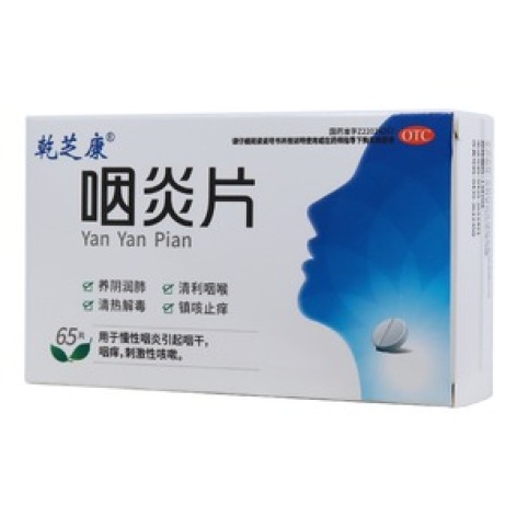 咽炎片(乾芝康)包装主图 咽炎片(乾芝康)包装主图