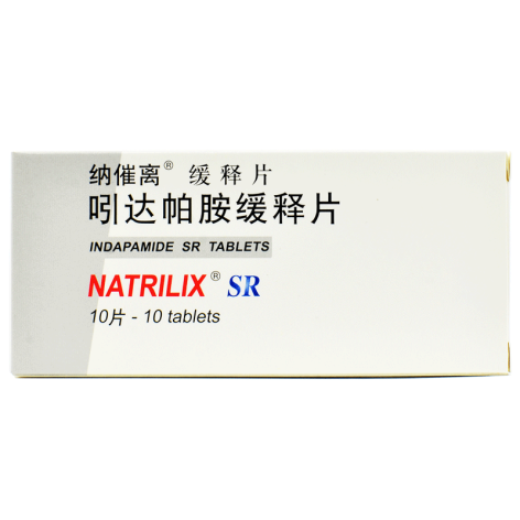 吲达帕胺缓释片(纳催离缓释片)包装侧面图2