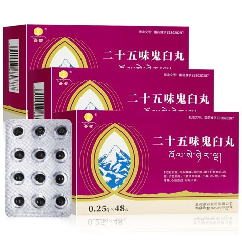 二十五味鬼臼丸(金诃)包装侧面图3 二十五味鬼臼丸(金诃)包装侧面图3