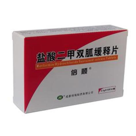盐酸二甲双胍缓释片(倍顺)包装主图