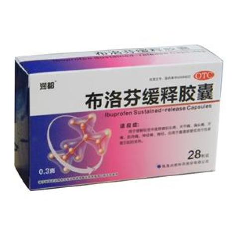 布洛芬缓释胶囊(润都)包装主图