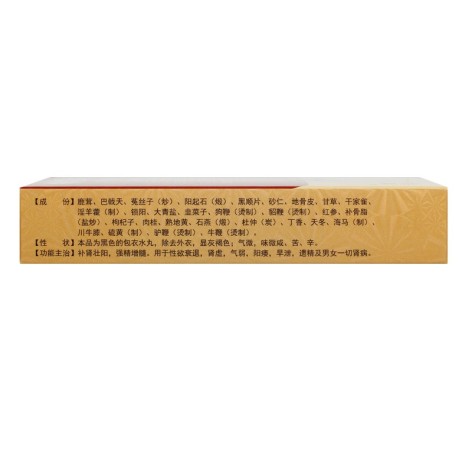 参茸鞭丸(骏隆)包装侧面图4