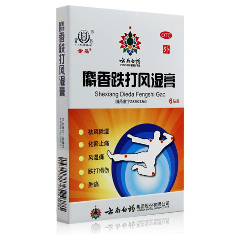 麝香跌打风湿膏(金品)包装侧面图3