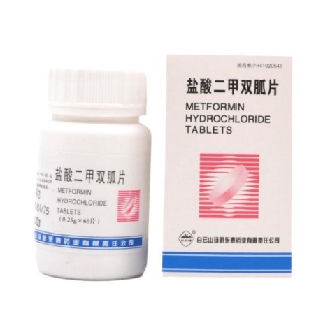 盐酸二甲双胍片(白云峰)包装主图