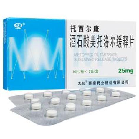 酒石酸美托洛尔缓释片(托西尔康)包装主图