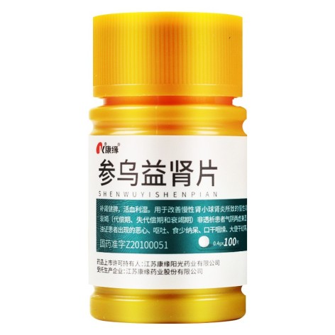 参乌益肾片(康缘)包装侧面图3