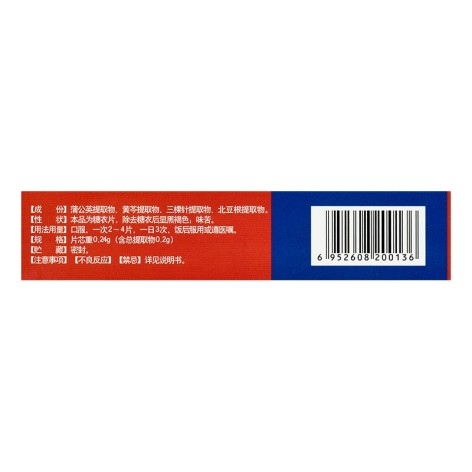 复方蒲芩片(福瑞堂)包装侧面图4