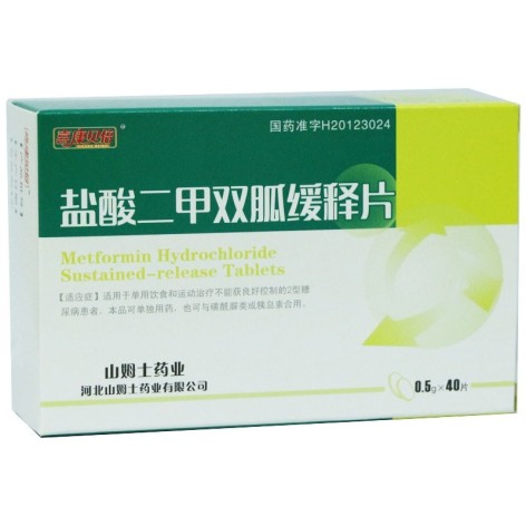 盐酸二甲双胍缓释片(山姆士)包装主图
