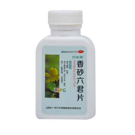 香砂六君片(万年青)包装侧面图2