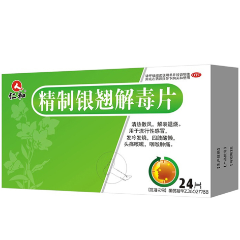 精制银翘解毒片(仁和)包装侧面图2 精制银翘解毒片(仁和)包装侧面图2
