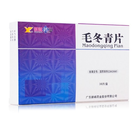 毛冬青片(新峰药业)包装侧面图2 毛冬青片(新峰药业)包装侧面图2