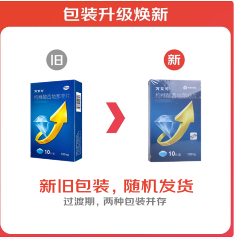枸橼酸西地那非片(万艾可)包装主图 枸橼酸西地那非片(万艾可)包装主图
