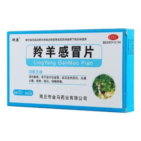 羚羊感冒片(坤康)包装主图