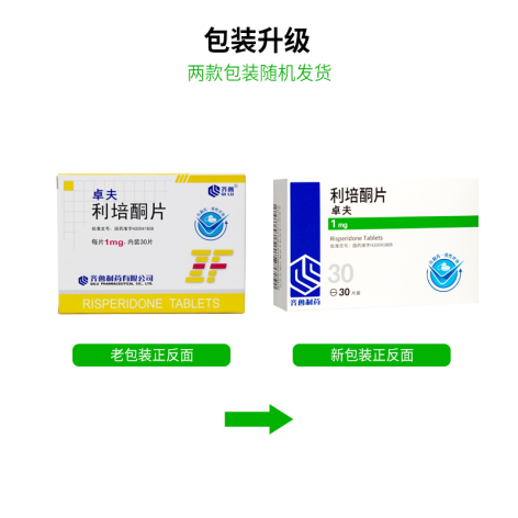 利培酮片(卓夫)包装侧面图3 利培酮片(卓夫)包装侧面图3
