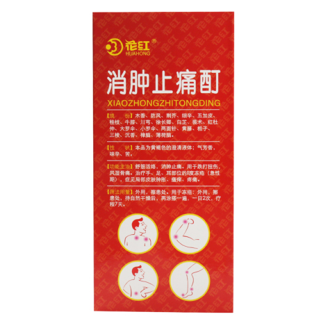 消肿止痛酊(花红)包装侧面图2 消肿止痛酊(花红)包装侧面图2